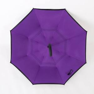 Vente en gros <span class=keywords><strong>Parapluie</strong></span> inversé personnalisé pas cher <span class=keywords><strong>Parapluie</strong></span> inversé graphique avec poignée en forme de C - Product Image 6