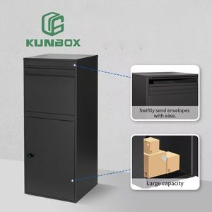 बाहर के लिए पैकेज वितरण बॉक्स, सुरक्षित भंडारण के साथ अतिरिक्त बड़े पार्सल ड्रॉप बॉक्स, एंटी-चोरी गैल्वेनाइज्ड स्टील, वाटरप्रूफ - Product Image 4