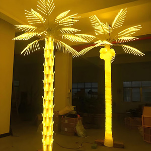 Ip65 색상 변경 <span class=keywords><strong>Led</strong></span> 코코넛 야자수 야외 크리스마스 조명 외부 휴일 조명을위한 인공 크리스마스 트리 - Product Image 5