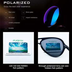 Lunettes de soleil polarisées sportives pour hommes et femmes, monture large tendance 2025, verres TAC UV400, avec logo personnalisé - Product Image 5