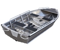 Bateau de pêche en aluminium/aluminium 9.8ft Longueur X 4.6ft Largeur X 1.6ft Hauteur Long Bateau Aluminium < 4m