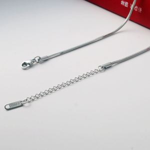 0.9mm1.2mm1.5mm2mm Design Small Thin Mens Stainless Steel Solid Round Square Snake Bone Chain Snake Chain Necklace for Men - Product Image 3