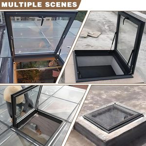 ไฟสกายไลท์ LED กันน้ำ อลูมิเนียมอัลลอยด์ ยี่ห้อ Fuxing เปิด-ปิดอัตโนมัติ ป้องกันแมลง ดีไซน์หลังคาแบบระบายอากาศกระจกสองชั้น - Product Image 3