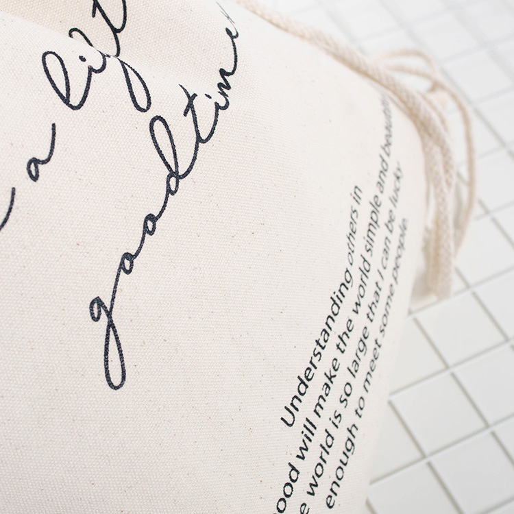 linen drawstring bag