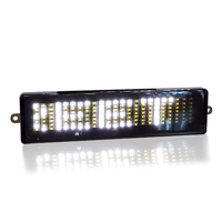 Letrero LED Exterior Mini para Motocicleta, Letrero LED Desplazable Intermitente, Programable a Distancia, con Texto en Inglés y Números