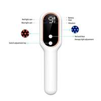 Brosse à cheveux vibrante manuelle XBH en gros, massage du cuir chevelu, luminothérapie LED, peigne électrique pour la croissance des cheveux