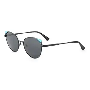 Trendy Fashion Cat's Eye Design Sun Glasses Custom Colorful Metal Frame Cateye Shades Sunglasses