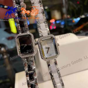 Reloj de Lujo para Mujer de Alta Calidad - Movimiento de Cuarzo, Detalles de Diamantes, Calendario Resistente al Agua, Correa de Acero Inoxidable - Product Image 1