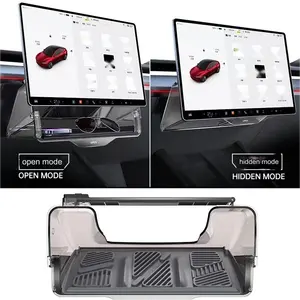 Tesla Model 3 Y Center Console Organizer Tray Magnetic Under Screen Storage Box Dashboard Organizer Tesla Accessories