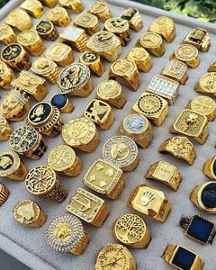 Op maat gemaakte dikke signet <span class=keywords><strong>ring</strong></span> zilveren sieraden diamant zirkonia iced out punk kampioensring 925 zilver - Product Image 5