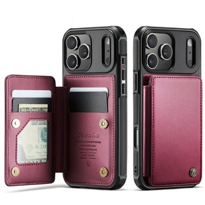 Funda de Piel de Lujo con Tapa Abatible, Ranuras para Tarjetas y Soporte para iPhone 17 Air 16 Pro Max 15 14 - Product Image 5