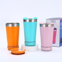 Logo personnalisé 16oz Smart poudre enduit en acier inoxydable isolé sous vide haut-parleur gobelet tasse de voyage avec ouvre-bouteille