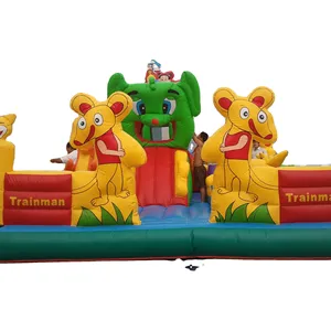 2024 interesting amusement park/outdoor inflatable park/cheap inflatable fun city for sale
