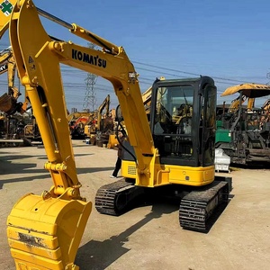 Excavatrice sur chenilles Komatsu PC55 d'occasion bien entretenue de 5,5 tonnes pour petits travaux de construction - Product Image 3