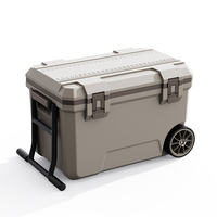 Glacière isolée dure haute performance glacières de capacité 50L avec roues