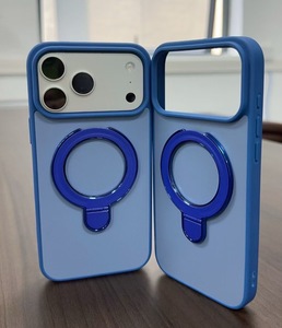 Funda con Anillo Magnético y Ventana Grande para iPhone, Compatible con Modelos 11, 12, 13, 14, 15 Pro Max Plus, Carcasa Trasera de TPU y PC Resistente a Impactos - Product Image 6
