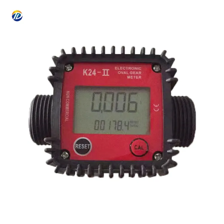 صغيرة شاشة ديجيتال K24-2 معيار الوقود/النفط قياس مكافحة بيضاوي الشكل جهاز قياس سرعة التدفق