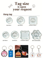 Llaveros de Acrílico con Código QR y NFC RFID Programables con Logotipo Personalizado para Redes Sociales como Instagram y Negocios