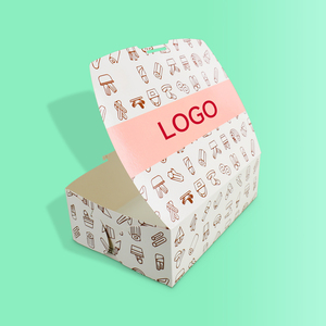 Vente en gros de boîte alimentaire personnalisée en papier cartonné blanc boîte à bonbons <span class=keywords><strong>cadeau</strong></span> gâteau de lune hamburger pour <span class=keywords><strong>boulanger</strong></span> à biscuits - Product Image 5