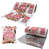 Rollo de película de plástico termosellado laminado impreso Digital personalizado rollo de película de embalaje de alimentos de galletas de caramelo rollo de película de bolsita de papel de aluminio