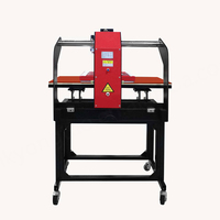 Nouvelle presse à chaud automatique à double station et double tête pour sublimation de T-shirts, avec plateau chauffant à basse température