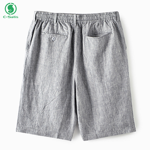 Custom <strong>Linen</strong> <strong>Shorts</strong> <strong>Mens</strong> Manufacturers Wholesale Casual Drawstring <strong>Shorts</strong> Summer Vacation Loose Fit Plus Size Clothing - Product Image 2