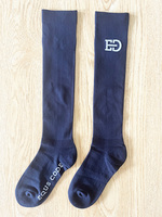 Chaussettes d'équitation pour femmes de haute qualité personnalisées, chaussettes fines en nylon pour l'équitation, hauteur genou