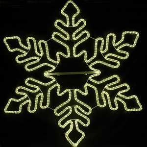 Tira de luces LED personalizada a prueba de agua IP65 para interiores y exteriores con diseño de copo de nieve intermitente para decoraciones navideñas de invierno. - Product Image 1
