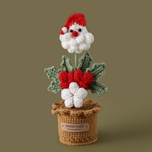 Cadeau de Noël et du Black Friday, fini à la main, motif flocon de neige, Père Noël, plante en pot, e-commerce transfrontalier - Product Image 3