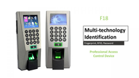 Software Gratuito ZKT TCP/IP F18 Pantalla LCD TFT a Color de 2.4 Pulgadas, Control de Acceso Biométrico por Huella Dactilar, Cámara Impermeable, Almacenamiento en la Nube