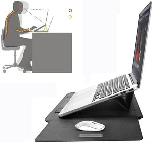 Custodia per Notebook con Supporto Integrato per <span class=keywords><strong>MacBook</strong></span> Pro Air M1, Borse e Cover per Laptop 12 13 14 15 Pollici, Custodia Protettiva per Laptop da Uomo - Product Image 3