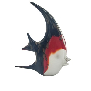Đồ trang trí nhà hình cá thủy tinh Murano, tượng động vật thủ công cho thiết kế nội thất - Product Image 1