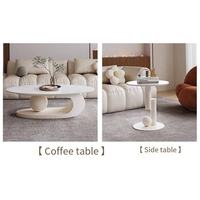 Table basse ovale en fer blanc moderne de style chinois, forme de feuille, pour salon, table basse C