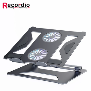 <span class=keywords><strong>Support</strong></span> de refroidissement pour <span class=keywords><strong>ordinateur</strong></span> <span class=keywords><strong>portable</strong></span> GAZ-MP03 2021 en alliage d'aluminium ergonomique réglable en hauteur, pliable, avec ventilateur de refroidissement pour <span class=keywords><strong>gamer</strong></span> - Product Image 2