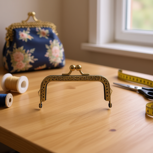 Manico per borsa Ilan 10 cm con chiusura in metallo per accessorio borsa - Product Image 2