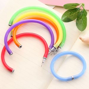 Wholesales Creative Novelty Candy Multi-color Bracelet Plastic Ballpoint <b>Pen</b> With Custom Logo for Children Stationery Gift - Product Image 1
