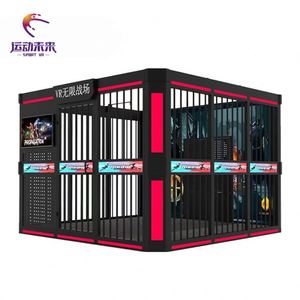 VR la Cage pour quatre personnes, utilisation en parc d'attractions intérieur commercial, construction métallique, capacité 100-500 kg - Product Image 3