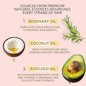 Óleo e Essência Orgânica Hidratante Sem Sulfato para Cabelos: Reparação Rápida e Crescimento Essencial para Homens e Mulheres - Product Image 5