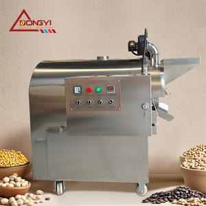 Ticari elektrikli paslanmaz çelik otomatik sıcaklık kontrol fındık ve tohumlar fıstık gaz kavurma makinesi için satış - Product Image 1