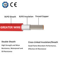 1500V cuivre étamé photovoltaïque PV DC 4mm 6mm 10mm Pv1-F câble à 2 conducteurs pour centrale solaire