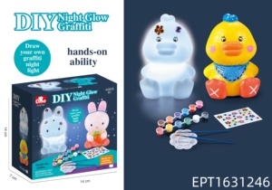 EPT Creatieve <span class=keywords><strong>DIY</strong></span> Graffiti Vinyl Nachtlamp Kit Schilderset met Lichtknop Batterij Inbegrepen Educatief Creatief Speelgoed - Product Image 5
