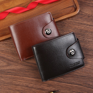 Cartera de hombre de negocios con cremallera bolsa de tarjeta de cambio horizontal, múltiples ranuras para tarjetas, Cartera de hombre casual - Product Image 3