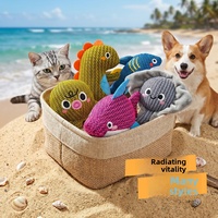 MIDEPET Vente en gros transfrontalière Jouets en peluche écologiques pour chiens Collection sélectionnée par l'usine Série Océan Amusement Apaisant