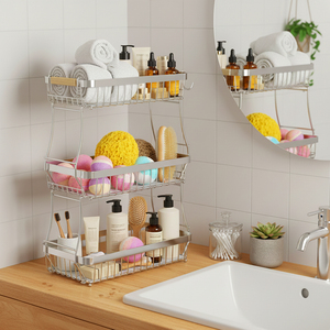 Cestino per <span class=keywords><strong>Frutta</strong></span> a 3 Livelli Fluxry per Esposizione da Tavola, Portafrutta Smontabile, Organizzatore per <span class=keywords><strong>Frutta</strong></span> e Verdura - Product Image 4