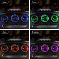 Promotion : Lampe d'ambiance pour grille d'aération de voiture, 64 couleurs, pour Mercedes Benz Classe C W205