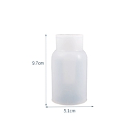 Moule en silicone DIY pour vase en époxy cristallin, moule créatif pour vase en plâtre, ornement miroir pour arrangement floral