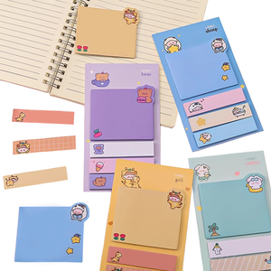 Becol trường văn phòng phẩm sáng tạo đầy màu sắc đánh dấu chỉ số tin nhắn dán mini MEMO Pad dễ thương tự dính ghi chú cho học sinh - Product Image 6