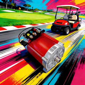 7.5kW Hairpin Winding Flat <strong>Wire</strong> Golf Cart <strong>Drive</strong> AC <strong>Motor</strong> Asynchronous Electric Vehicle <strong>Motor</strong> for UTV Utility Golf Vehicle - Product Image 1