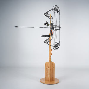 Soporte Moderno de Madera de Bambú para Arco y Flecha, Exhibidor Portátil de Tiro con Arco para Uso en Interiores y Exteriores - Product Image 2