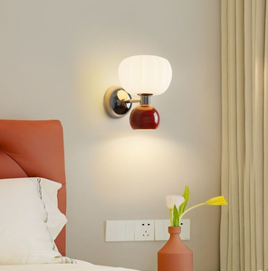 Lampada da parete a forma di zucca in stile cremoso per camera dei <span class=keywords><strong>bambini</strong></span> calda illuminazione da comodino - Product Image 3